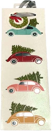 Wine Bag Christmas Cars