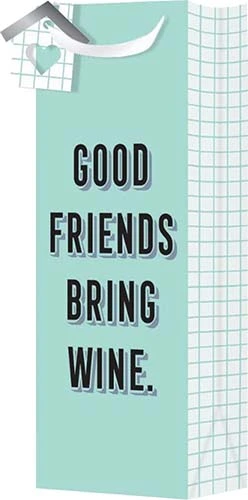 Cmh Good Friends Wine Gift Bag  V#t-7437