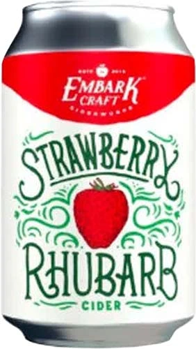 Embark Straw / Rhubarb Cider 4 Pk - Ma