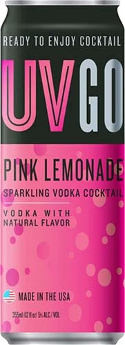 Uv Go 4pack Cans Pink Lemon Lime