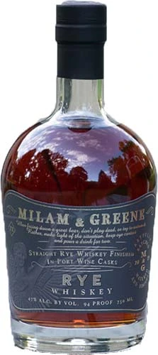 Milam & Greene Port Cask Finish Straight Rye Whiskey