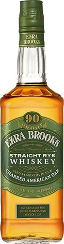 Ezra Brooks Straight Rye 90 Proof