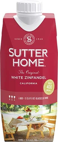 Sutter Home White Zinfandel 500 Ml