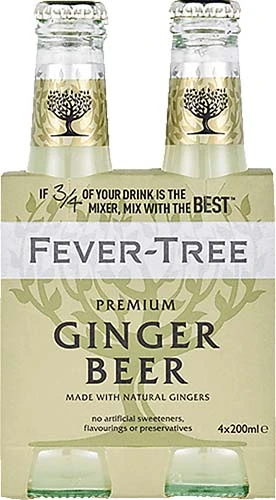 Fever Tree Diet Ginger Beer 4 Pk