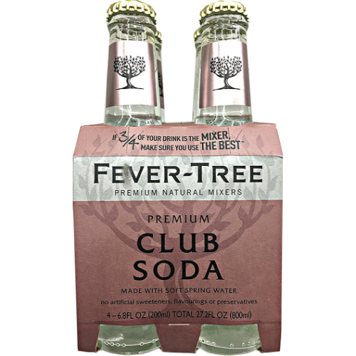 Fever Tree Club Soda 200ml Bt
