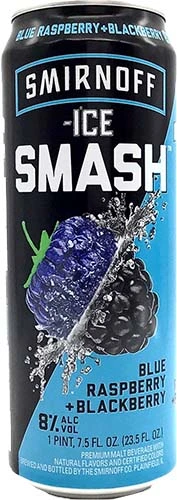 Smirnoff Ice Smash Blue Raspberry Blackberry Malt Beverage