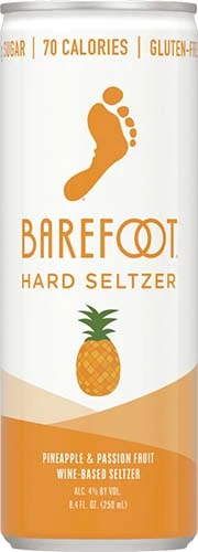 Barefoot Seltzer Pineapple & Passionfruit