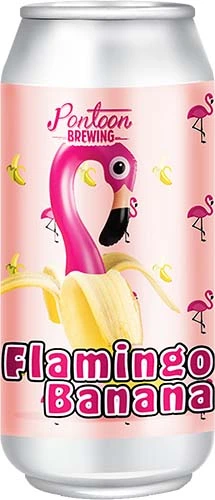 Pontoon Flamingo Banana 16oz 4pk Cn