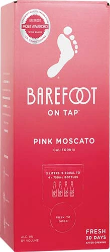 Barefoot Pink Moscato Bib