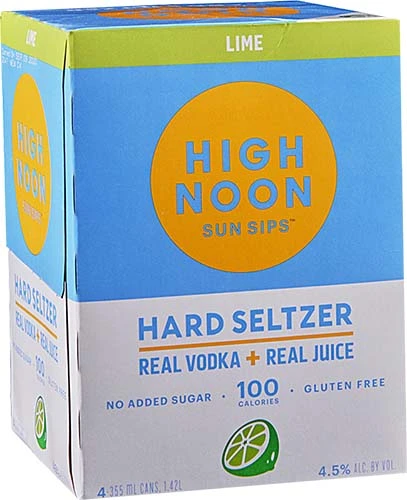 High Noon Sun Sips Lime Cans