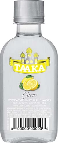 Taaka Citrus Vodka 60 Proof