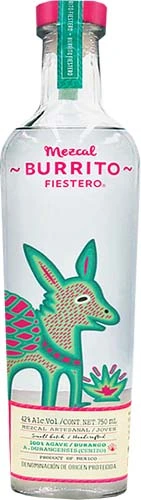 Burrito Fiestero Mezcal Artesanal Joven 84 Proof 750ml