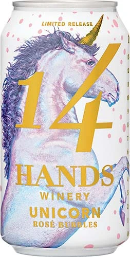 14 Hands Unicorn Bubbly Rose Can