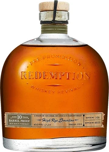 Redemption Bourbon High Rye 10yr