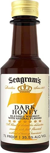 Seagrams 7 Crown Dark Honey Blended Whiskey, 50 Ml (71 Proof)