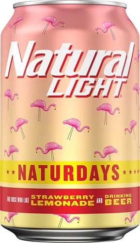 Natural Light Naturdays Strawberry Lemonade Beer Can