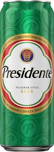 Presidente Pilsener Style Beer Can