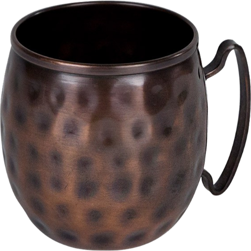 Silver One Ss Hammered Copper Moscow Mule Mugs 2pk