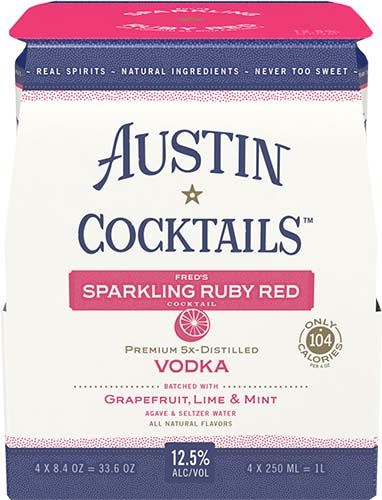 Austin Cocktails Fred's Ruby Red 4pk