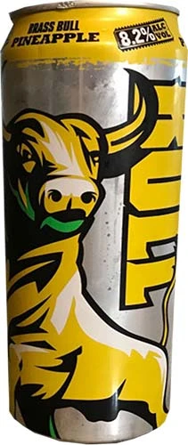 Brass Bull Pineapple Abv: 8.2% Can 24 Fl Oz