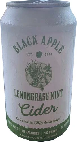 Black Apple Lemongrass Mint Cider 4c