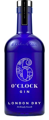 6 Oclock London Dry Gin 750ml/6