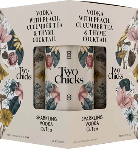 Two Chicks Rtd Sparkling Vodka Cutea 4pk