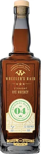 Wheeler's Raid No.4 Original Blend Rye 750ml