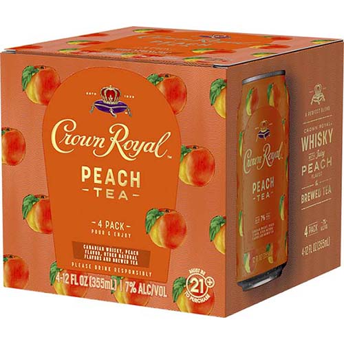 Crown Royal Peach Tea 4pk 12oz Can 14