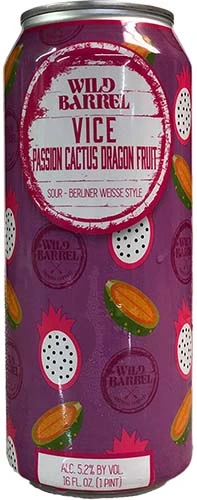 Wild Barrel Passion Cactus Dragon Fruit Sour 16oz Cans