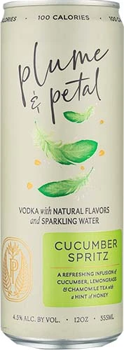 Plume & Petal Cucumber Spritz Rtd 4pk