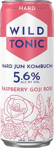 Wild Tonic Kombucha Raspberry 12oz Can