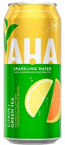 Aha Citrus Green Tea Sparkling Water 16oz