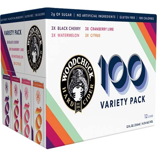 Woodchuck 100 Cider Variety 12pk-vt 12oz Can