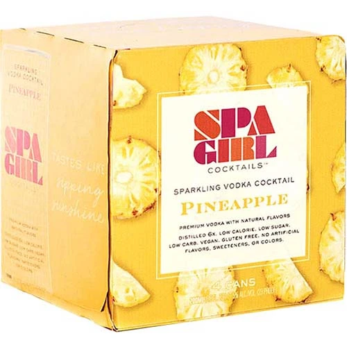 Spa Girl Vodka Pineapple 4pk Cans