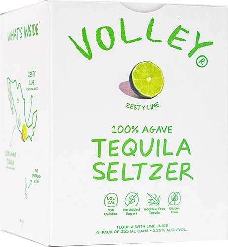 Volley Ranch Water Zesty Lime 4/cn