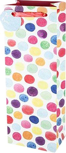 Watercolor Dot Wine Bag