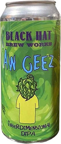 Black Hat Aw Geez Dipa 4pk Ma 16oz Can