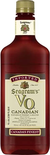 Seagram's Vo Canadian Whiskey Traveler Bottle