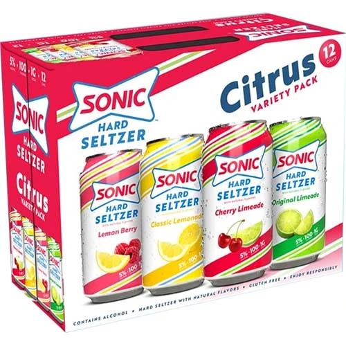 Sonic Citrus Seltzer 12pk