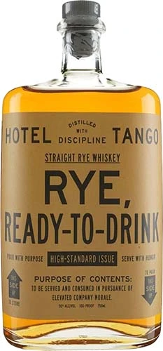 Hotel Tango Rye Whiskey Rtd 750ml