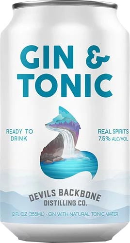 Devils Back Bone Gin & Tonic 4pk 12 Oz