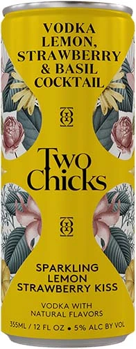 Two Chicks Vodka Lemon Strwbry 4pk