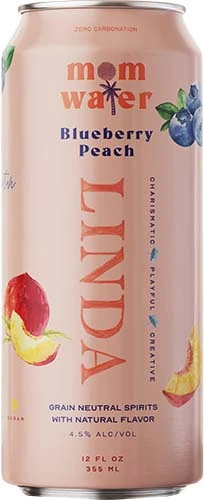 Mom Water Linda Blueberry Peach