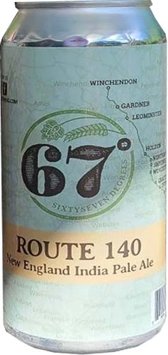 Sixty Seven Degrees Route 140 Neipa 4pk Ma 16oz Can