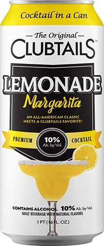 Clubtails Can Lemonade Margarita