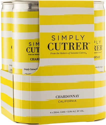 Sonoma Cutrer Simply Cutrer Chard 4pk Cn