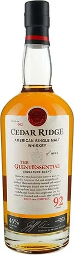 Cedar Ridge Single Malt 750ml