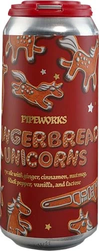 Pipeworks Gingerbread Unicorns 16oz 4pk Cn