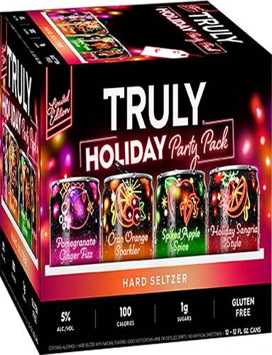 Truly Seltz Holiday Vrty 12pk Gl Fr Il 12oz Can